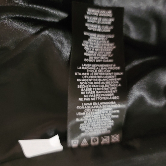 Vince Camuto Womans Black Faux leather Trench Coat Detachable Collar - Picture 11 of 14